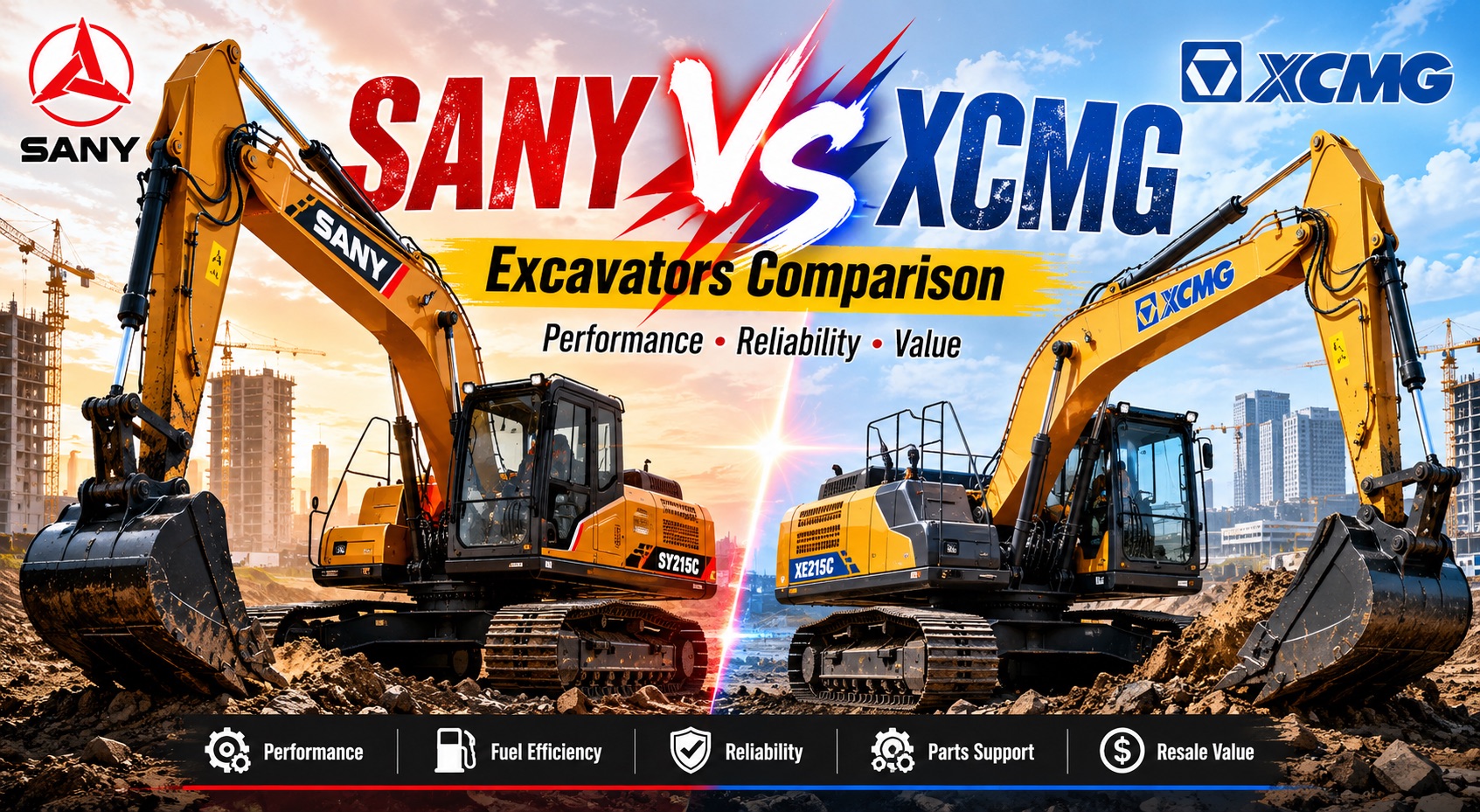 SANY VS XCMG