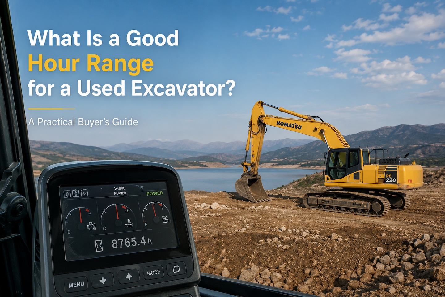 Used excavator hours