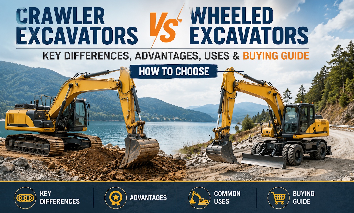 Crawler Excavators vs Wheeled Excavators